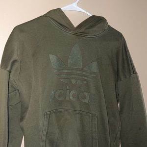 olive green adidas hoodie!